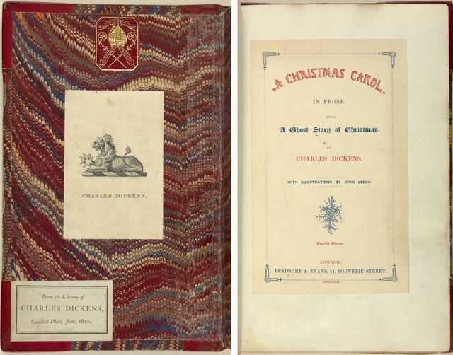 Charles Dickens's copy of a A Christmas Carol